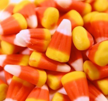candy corn in a pile